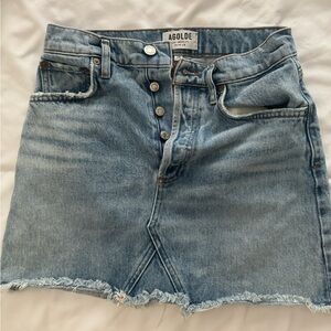 AGOLDE denim mini skirt